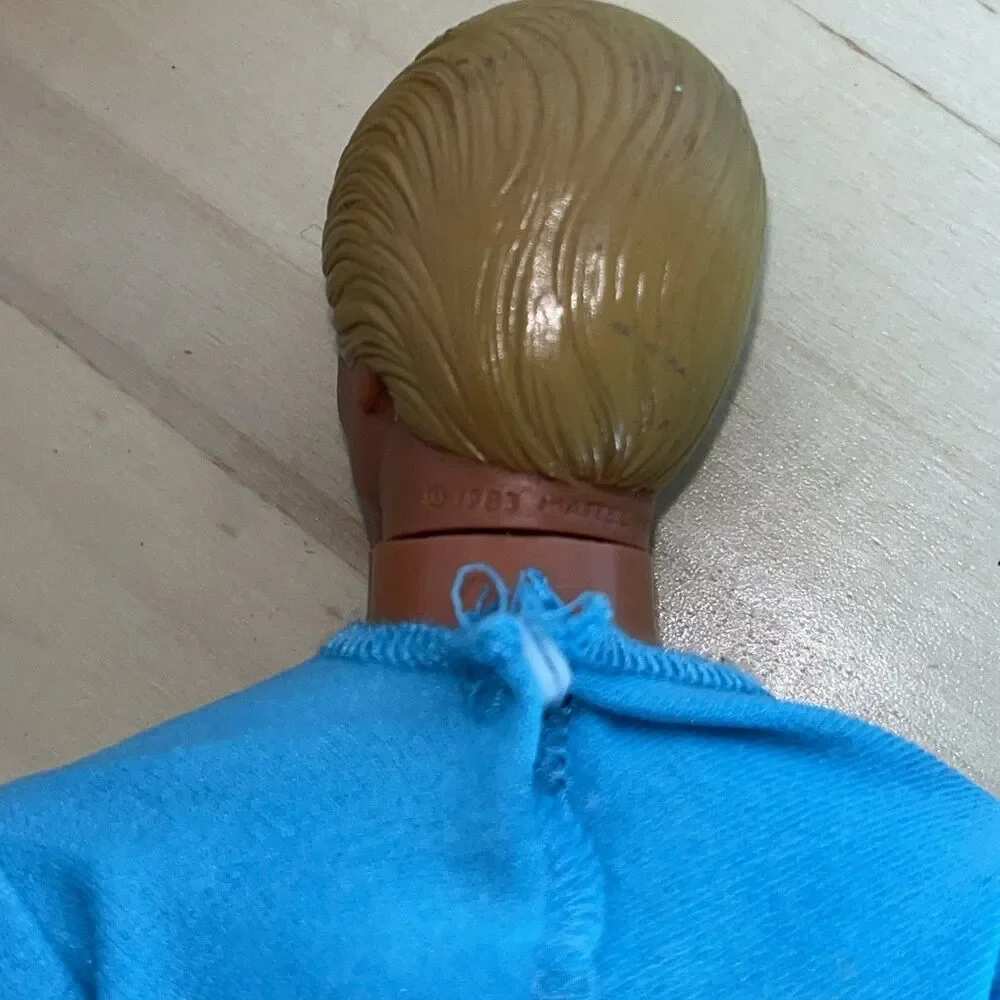 Ken Doll (Barbie) Molded Blonde Hair Blue Eyes 1968 Body/1983 head Vintage